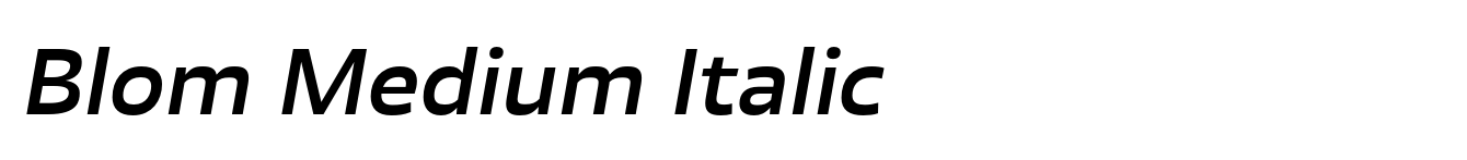Blom Medium Italic image